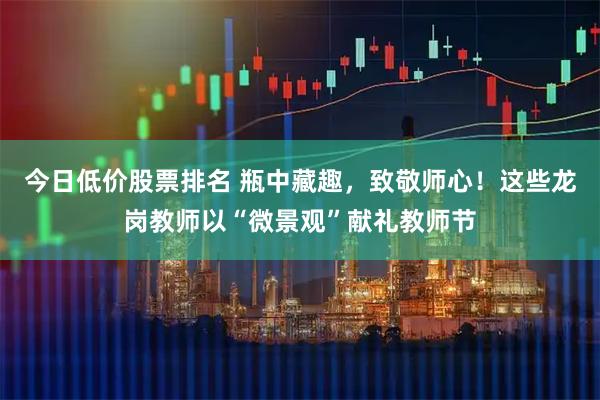 今日低价股票排名 瓶中藏趣，致敬师心！这些龙岗教师以“微景观”献礼教师节